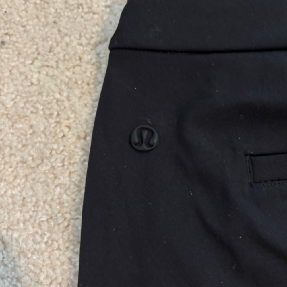 Lululemon Women’s Stretch High-Rise Straight-Leg Pants Black Size Large Trousers - Picture 2 of 6